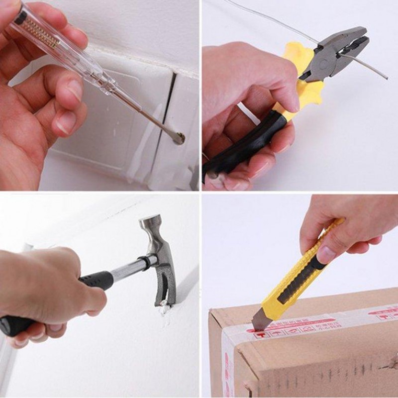 9-piece Set Of Emergency Hardware Tool Kit
