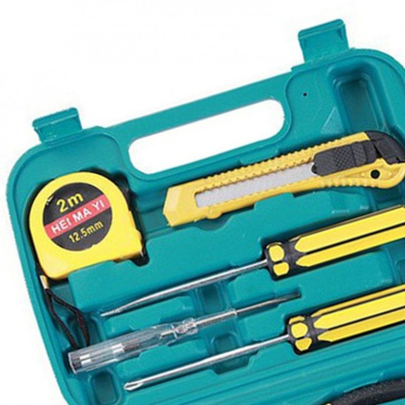 9-piece Set Of Emergency Hardware Tool Kit