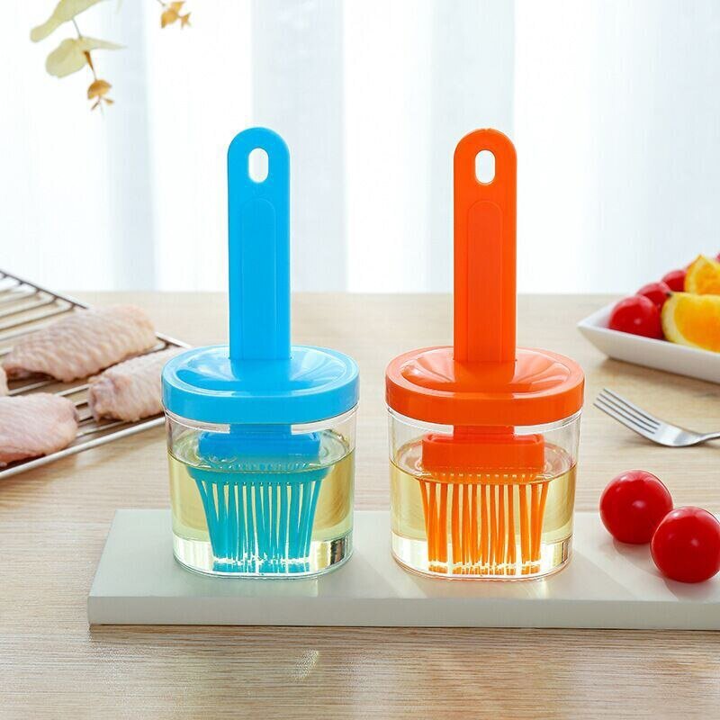 1Pcs Silicone Oil Bottle with Brush