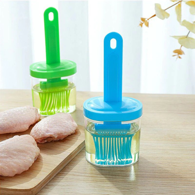 1Pcs Silicone Oil Bottle with Brush