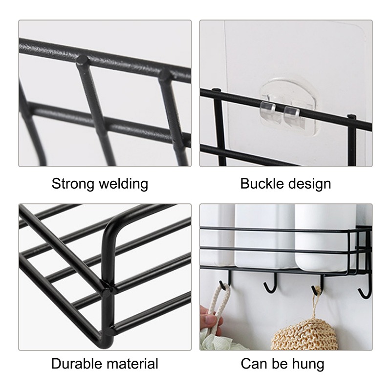 Wall Hanging Metal Shelf Storage Rack