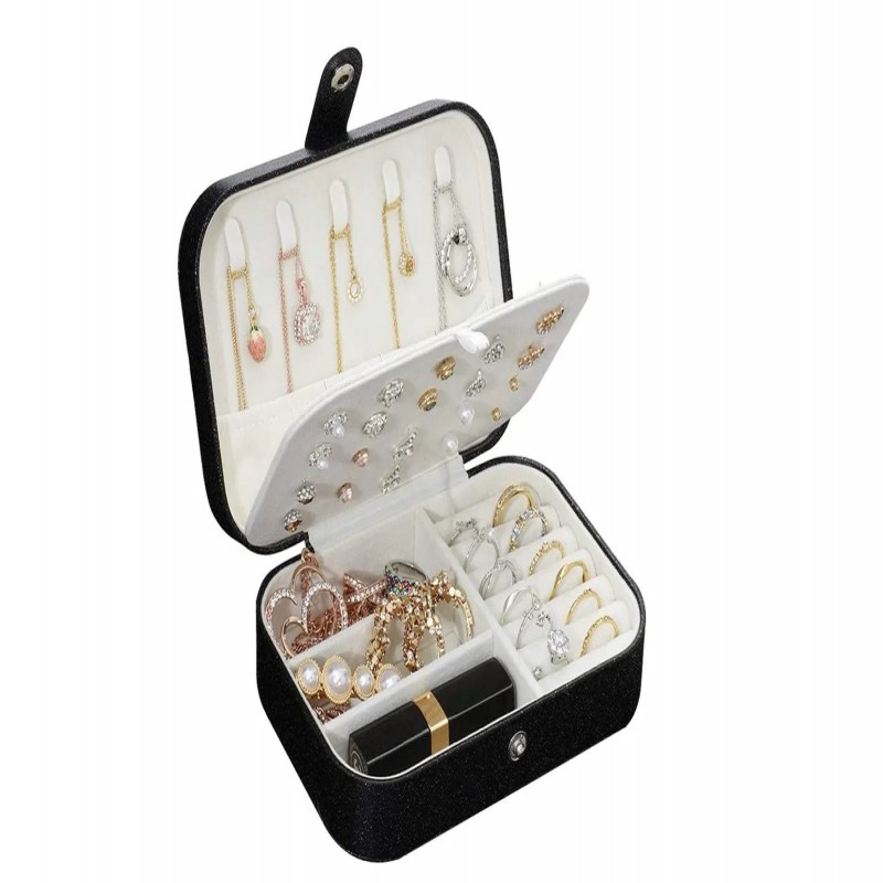 Women's Portable Travel Jewelry Box & Organizer