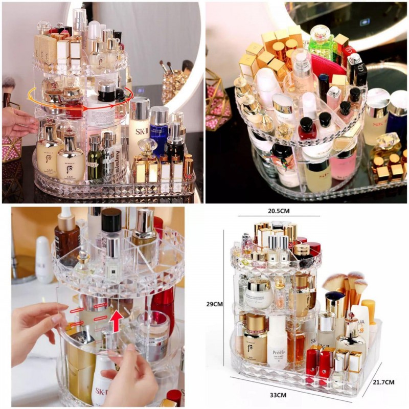 360 Rotating Makeup Beauty Organizer