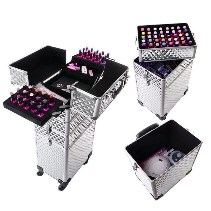 5 in 1 Makeup Cosmetic Trolley Case
