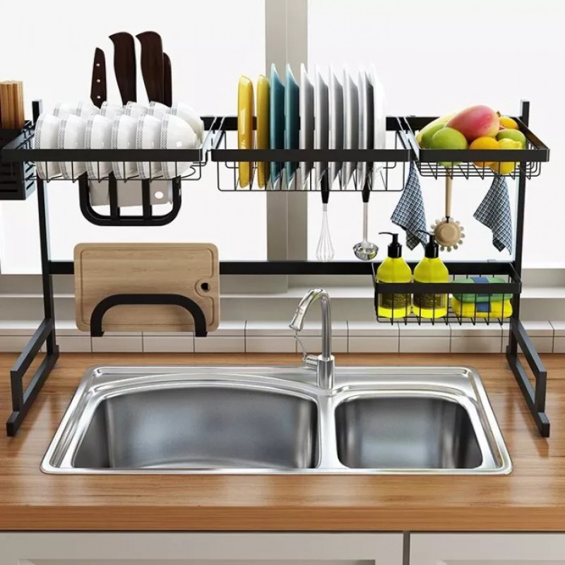 Dish Drying Rack Over Sink Storage Shelf