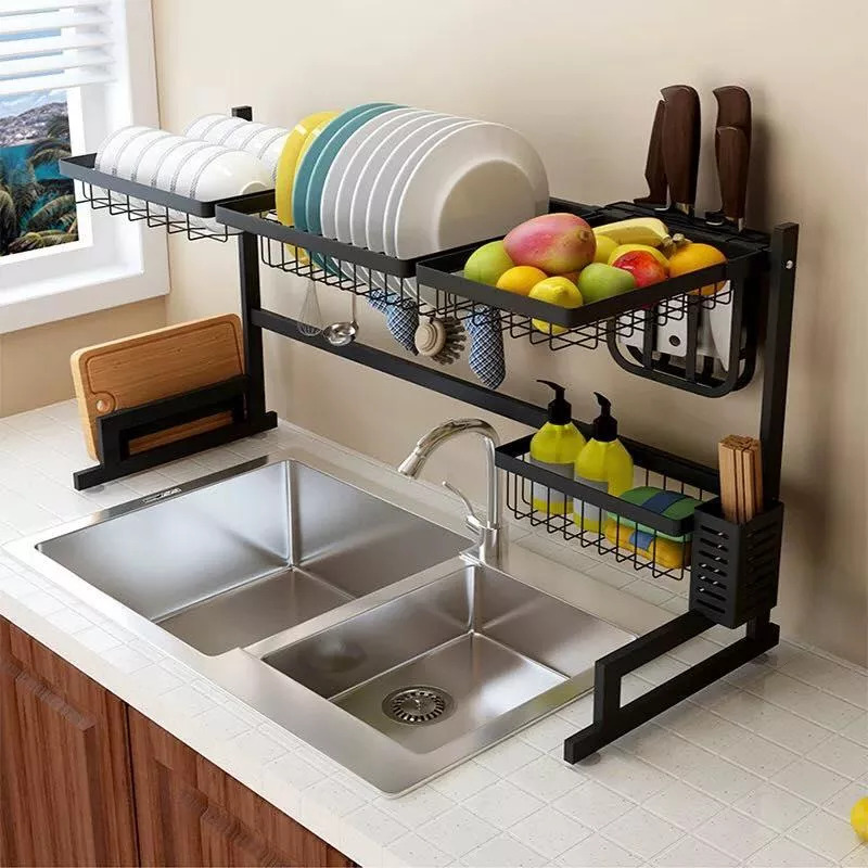 Dish Drying Rack Over Sink Storage Shelf