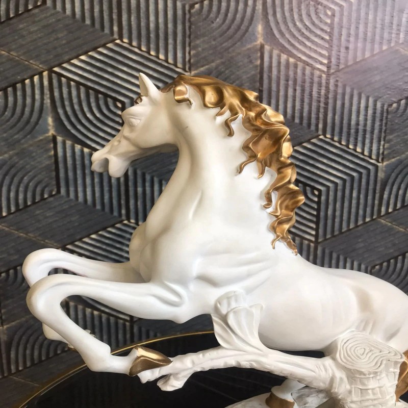 Resin Horse Statue Showpiece Large New