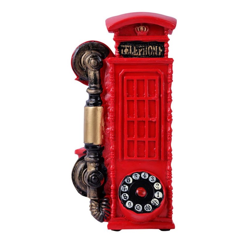 Decorative Telephone Booth Accent - Red
