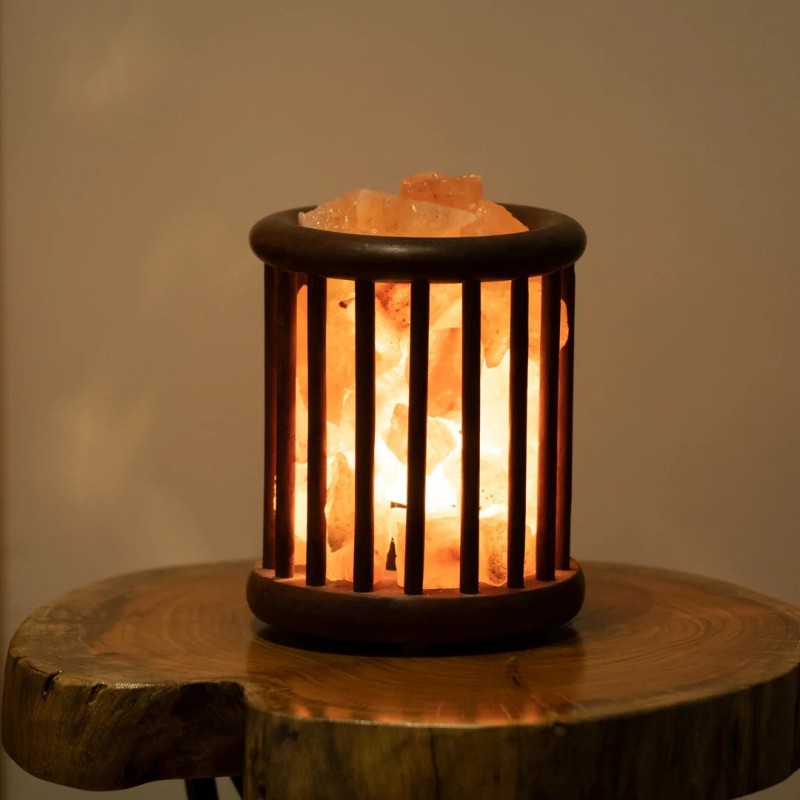 Salt Wooden Lamp Basket For Home Decor