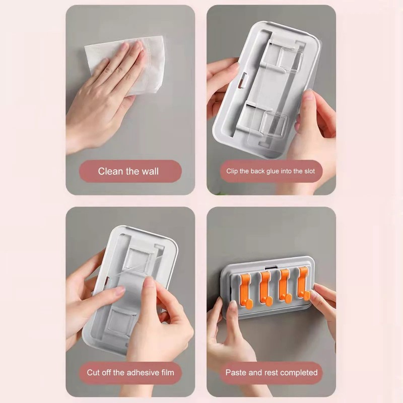 Multifunctional Foldable Wall Hook Rack