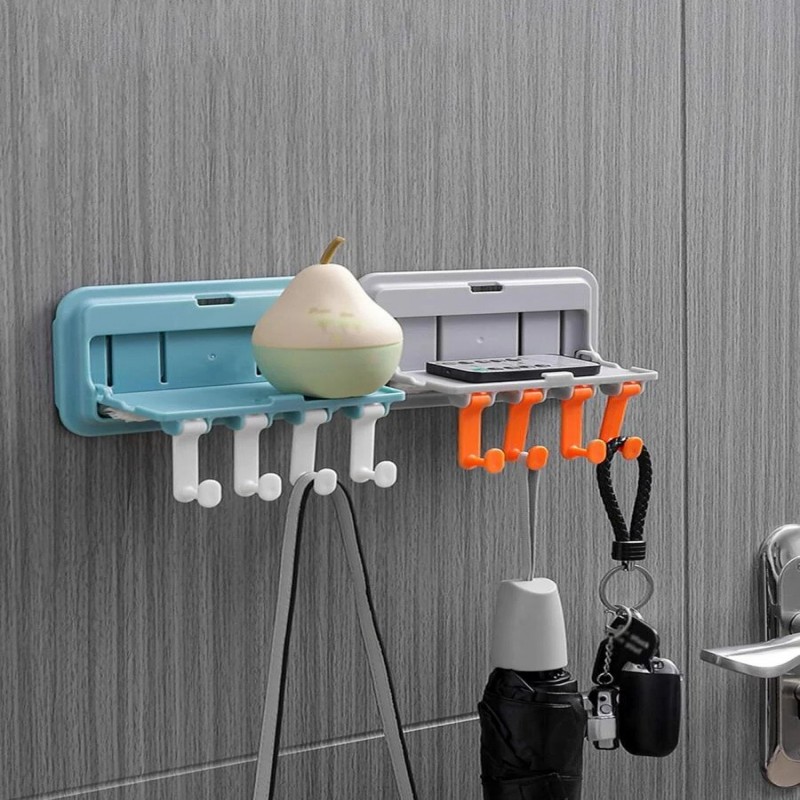 Multifunctional Foldable Wall Hook Rack