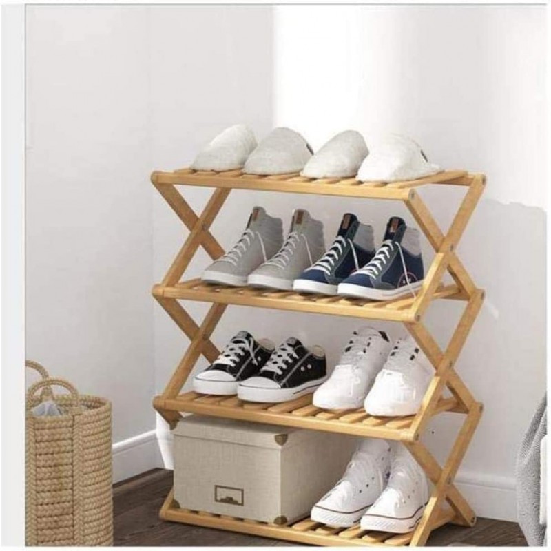 Foldable 4 shelves Shoe Rack