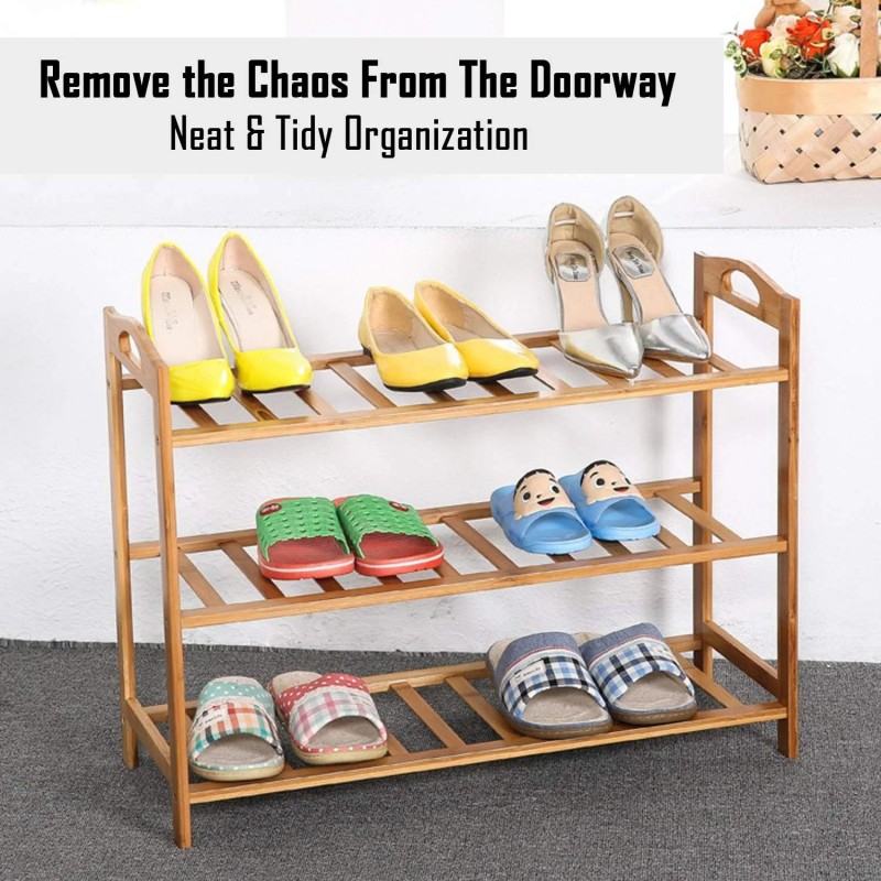 3 Tier Bamboo Shoe Racks