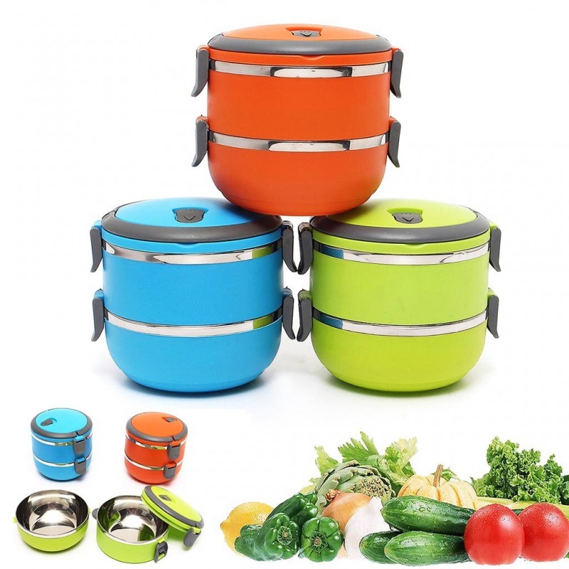 2 Layer Easy Portable Lunch Box