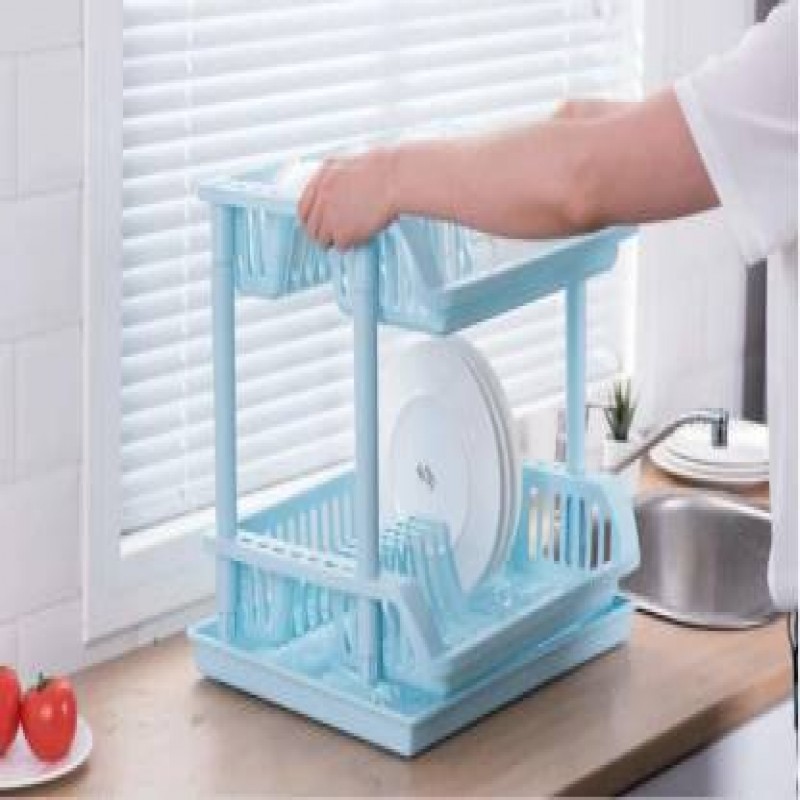 2 LAYER PLASTIC DISH RACK