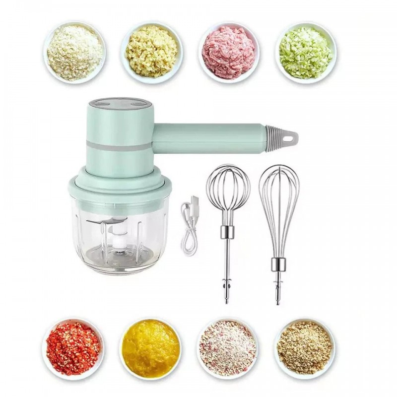 Food Mixer Hand Blender  Chopper With two Whisk