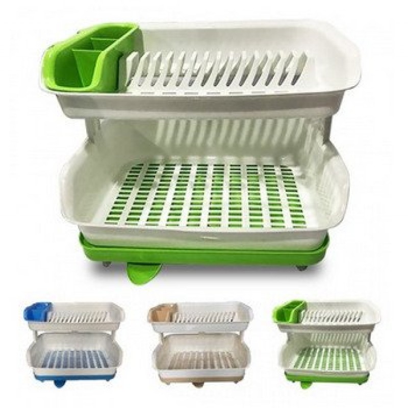 Multipurpose Double Layer Dish Draining Rack