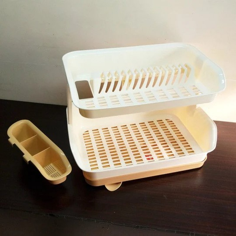 Multipurpose Double Layer Dish Draining Rack
