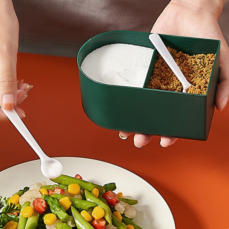 Kitchen Seasoning Box Salt Pepper Spice Rack Jar Box