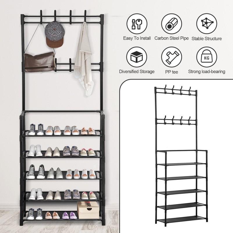 5 Layers Multifunctional Shoe & Hat Rack