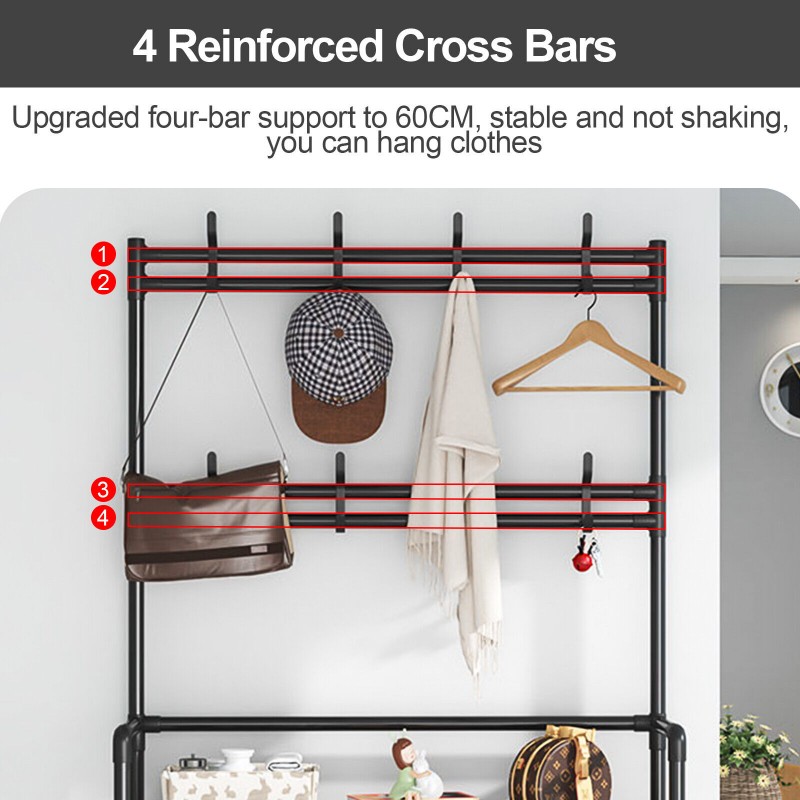 5 Layers Multifunctional Shoe & Hat Rack