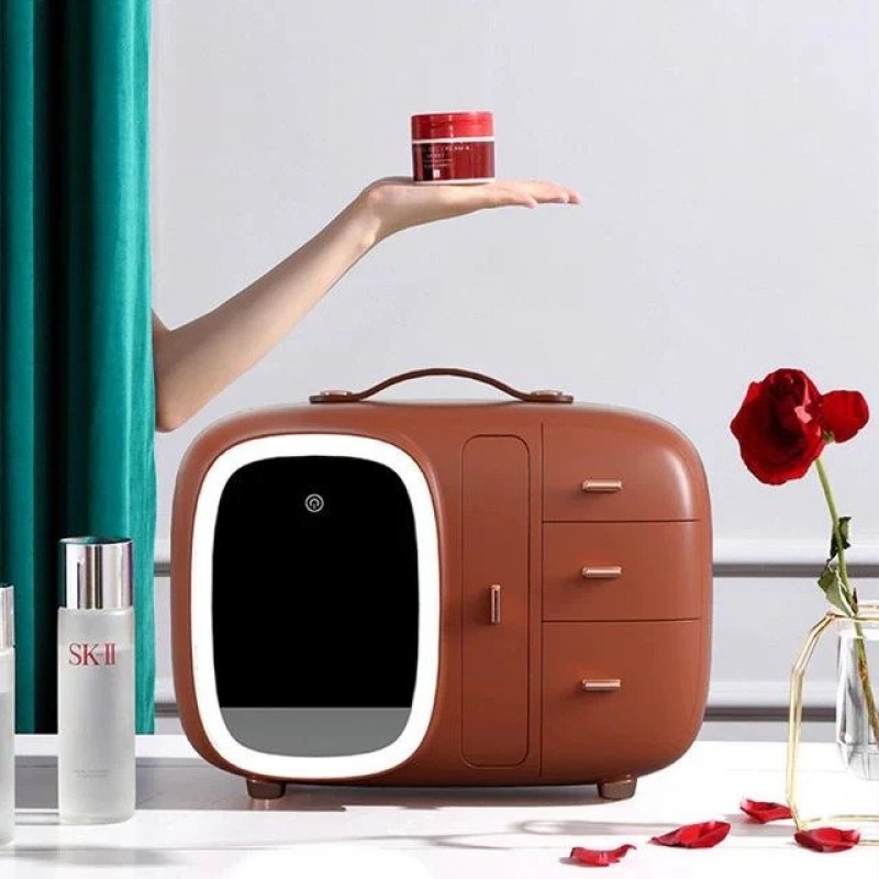 Makeup Storage Organizer with Mirror