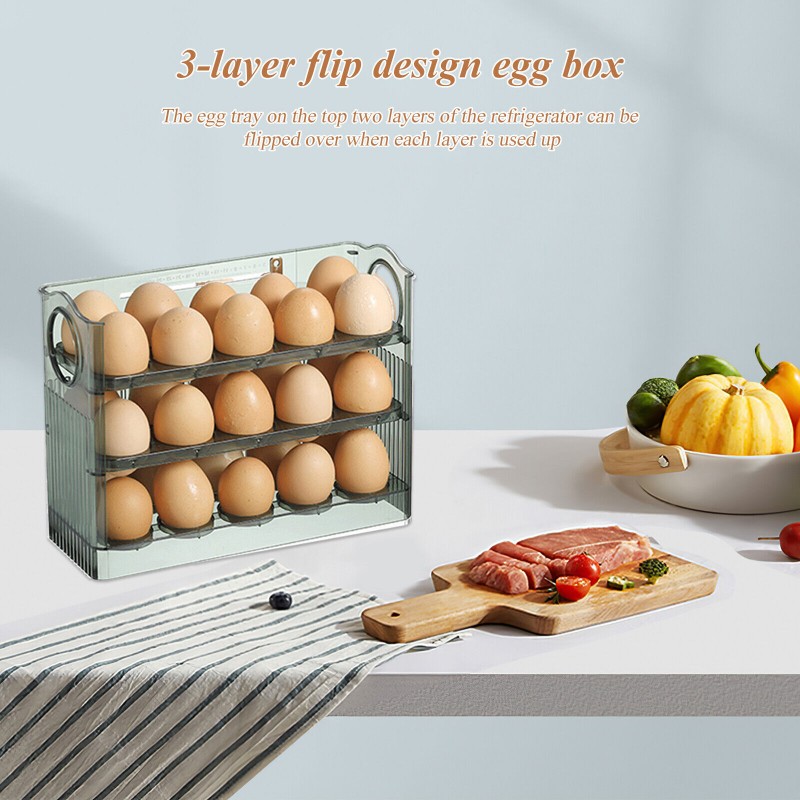 3-Layer Egg Holder for Refrigerator