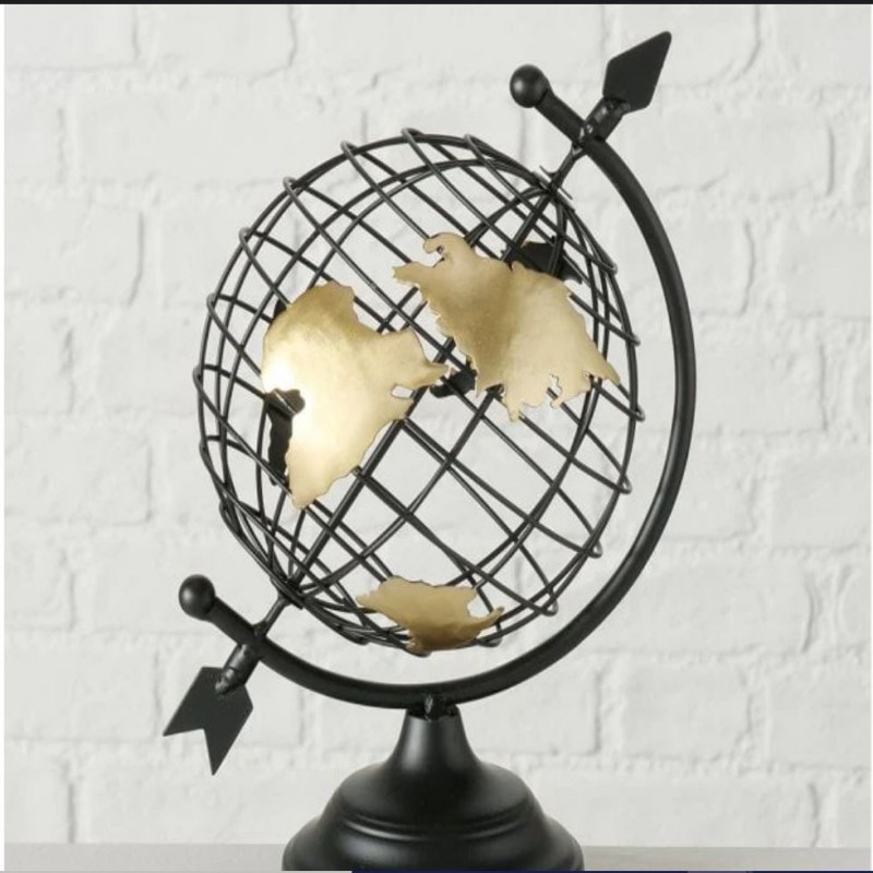 Black & Gold Globe For Decoration
