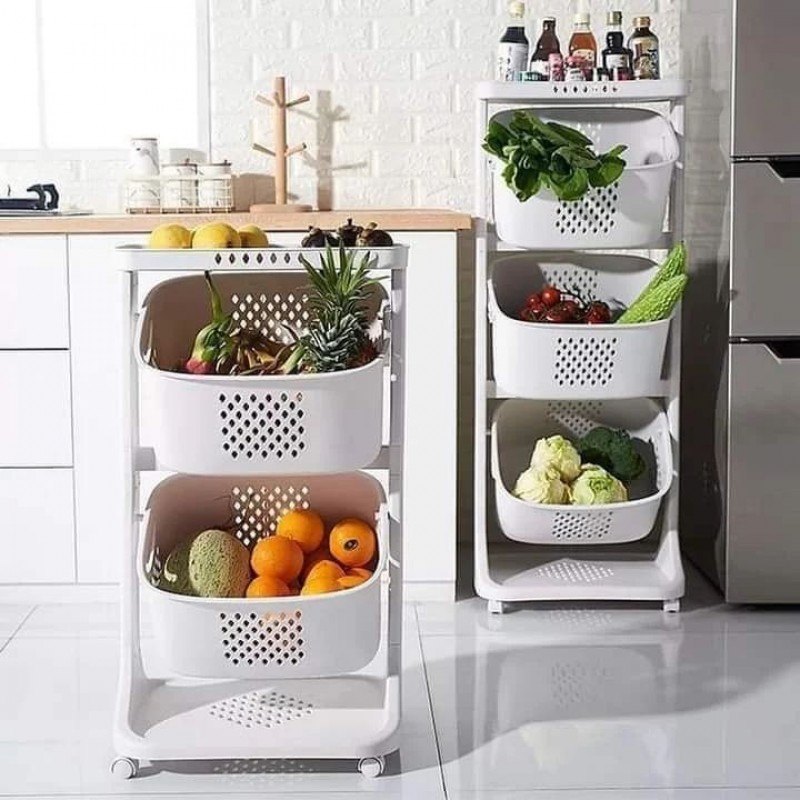 2 layer storage rack kitchen