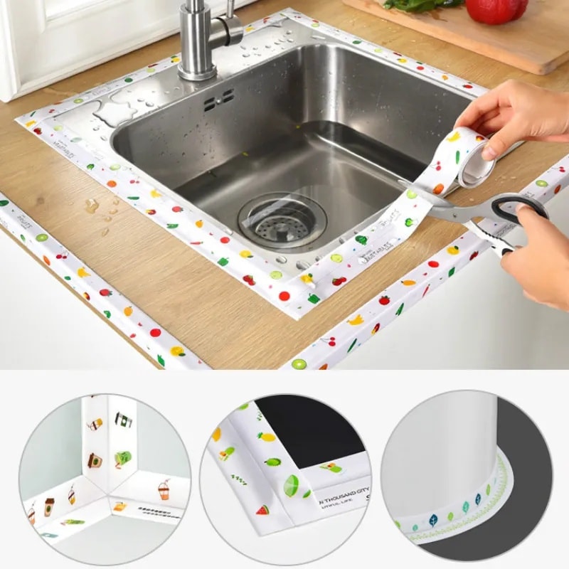 white printed sealing tape