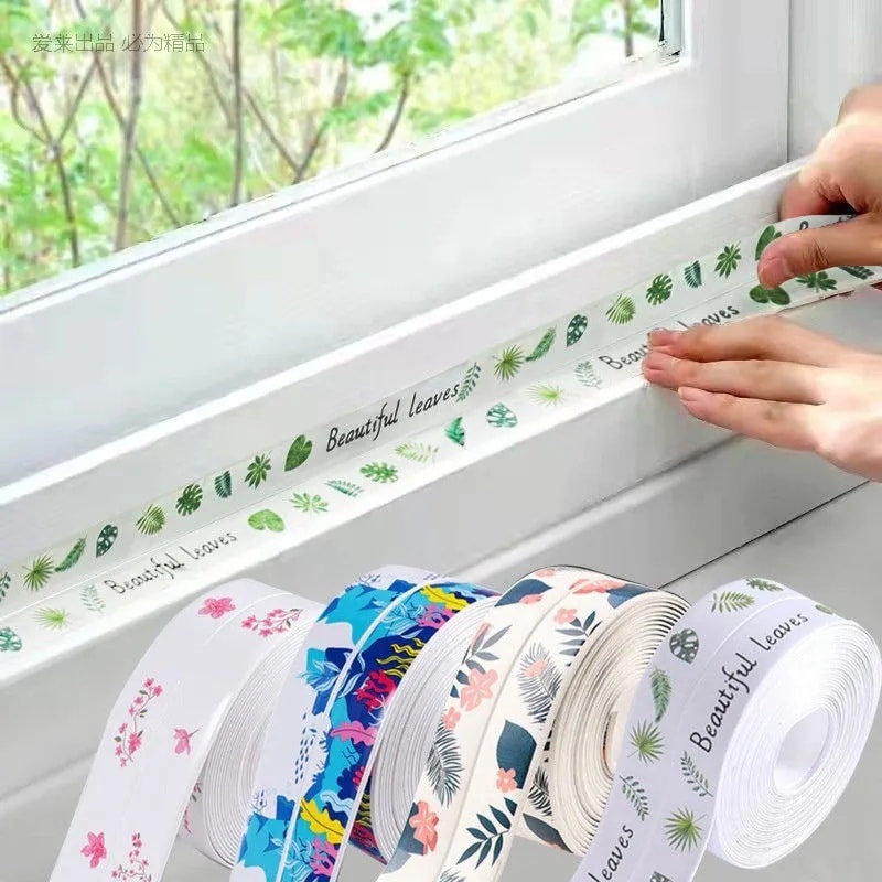 white printed sealing tape