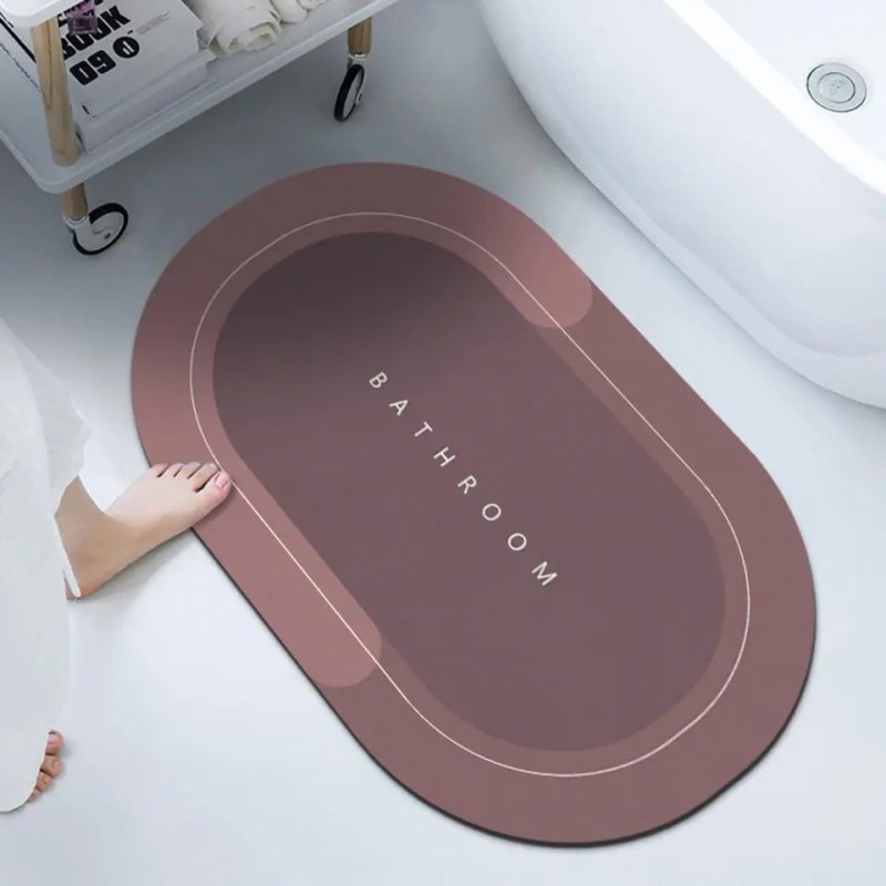 Non-Slip Round Bath Mat Water Absorbent
