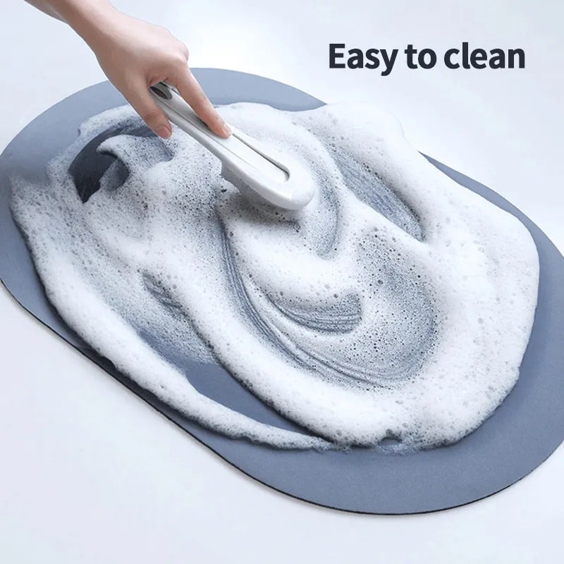 Non-Slip Round Bath Mat Water Absorbent