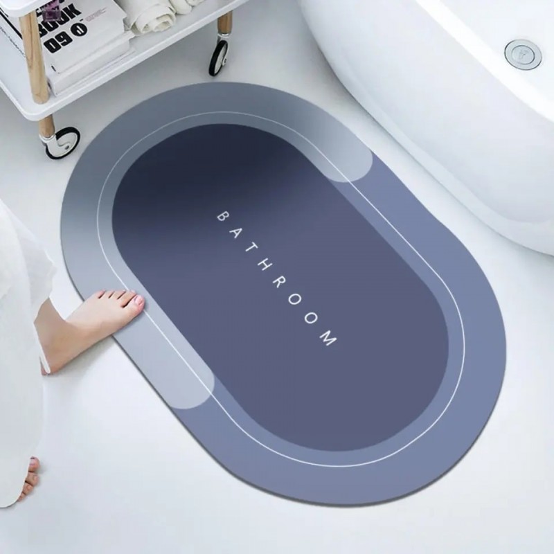 Non-Slip Round Bath Mat Water Absorbent