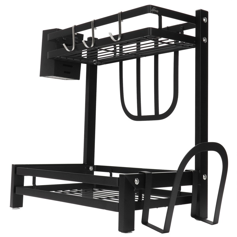 2 Tire Stainless steel kitchen storage shelf