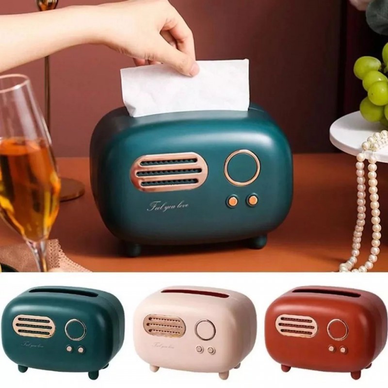 Radio Shape Tissue Box