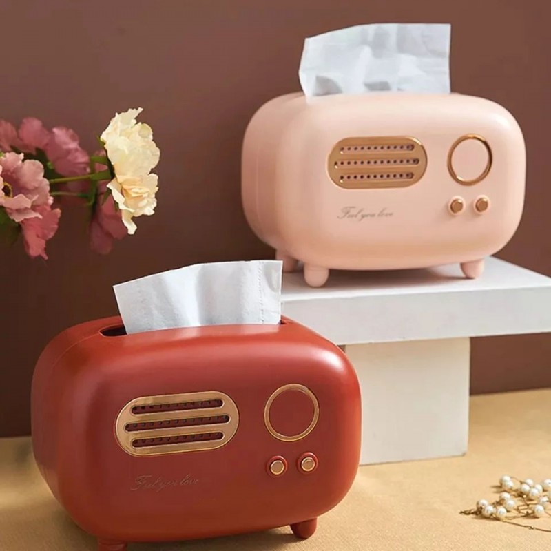 Radio Shape Tissue Box