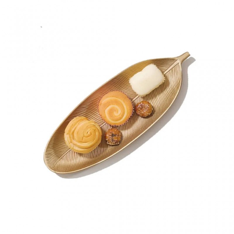 Decoration Leaf Dessert Serving Tray