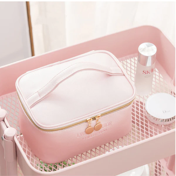 3PCs PU Leather Makeup Travel Bag