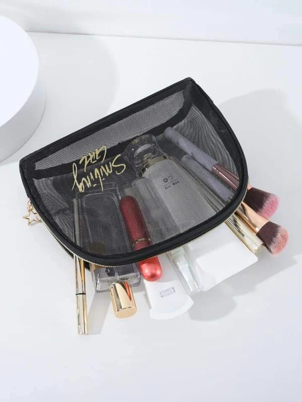 Net Cosmetic Organizer Pouch Bag
