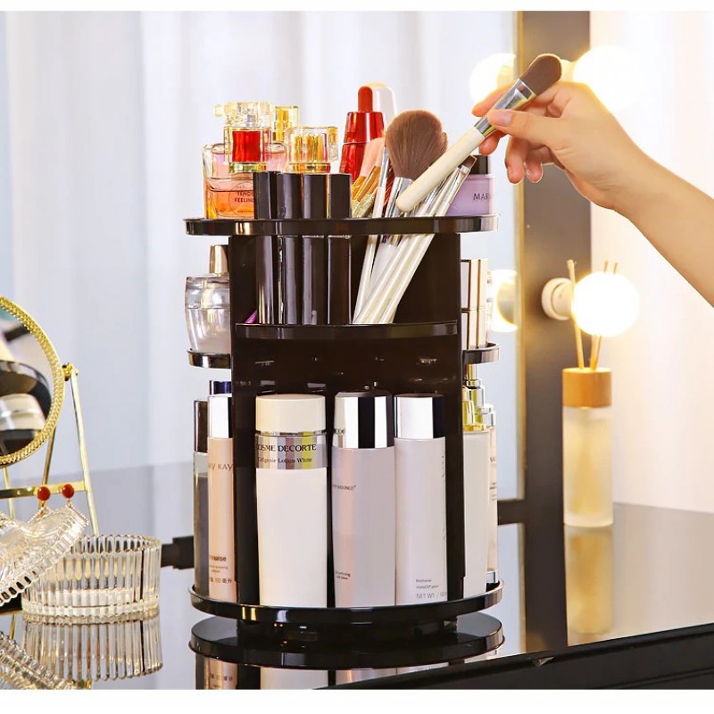 Rotating Cosmetic Organizer Large Capacity