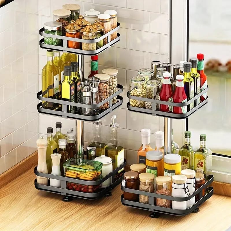 Rotating Iron Storage Rack