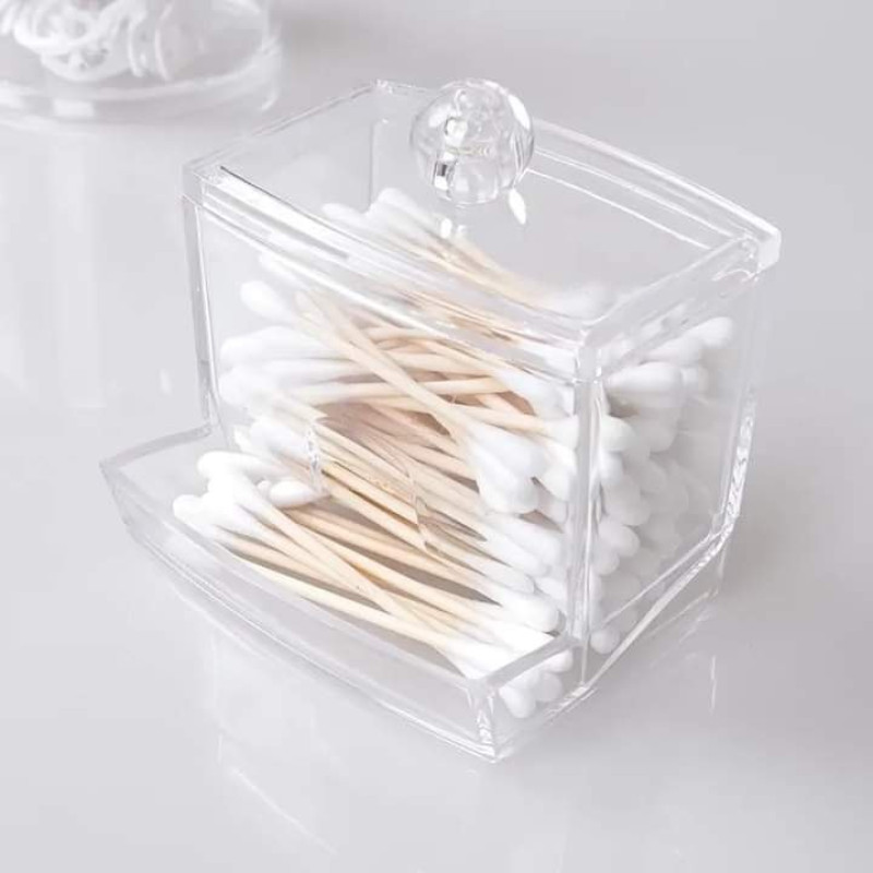 Acrylic Cotton Swabs Storage Box