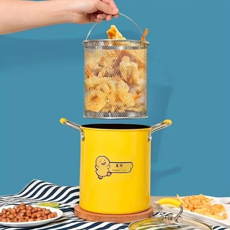 2L Deep Frying Strainer Pot