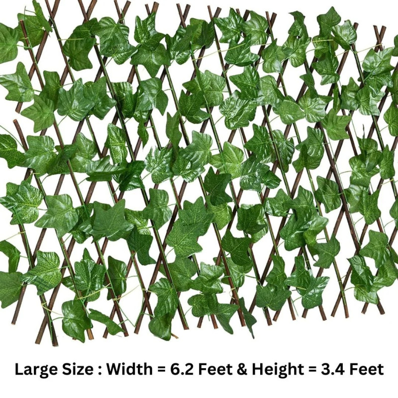 Artificial Garden Plant Fence - Expandable/Stretchable Privacy Fence Screen