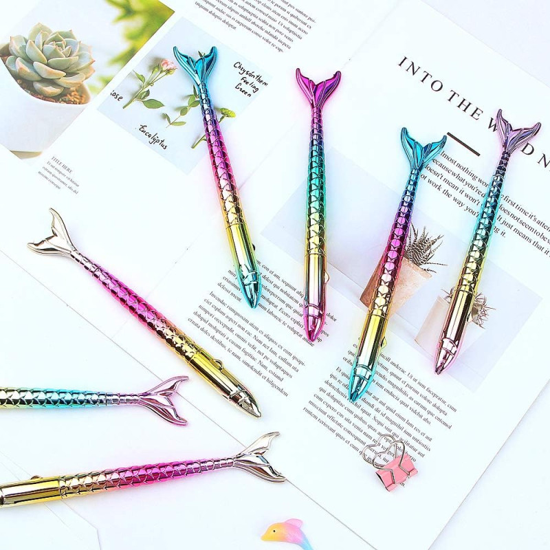 Mermaid Pens - Creative Liquid Gel Ink Rollerball Pen for School, Home