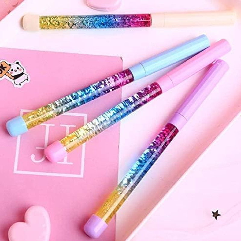 Floating Glitter Pens -  Colorful Rainbow Fine Point Pen for Home & Office