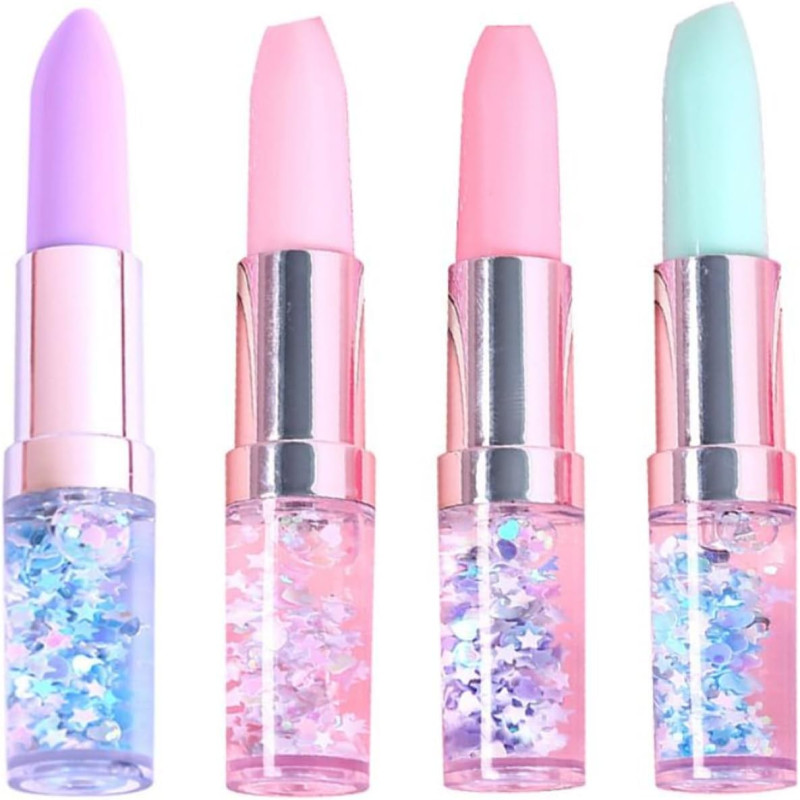 Lipstick Shaped Gel Pen Liquid Sand Pen 0.5MM Small Size Gel Pen Write Smoothly