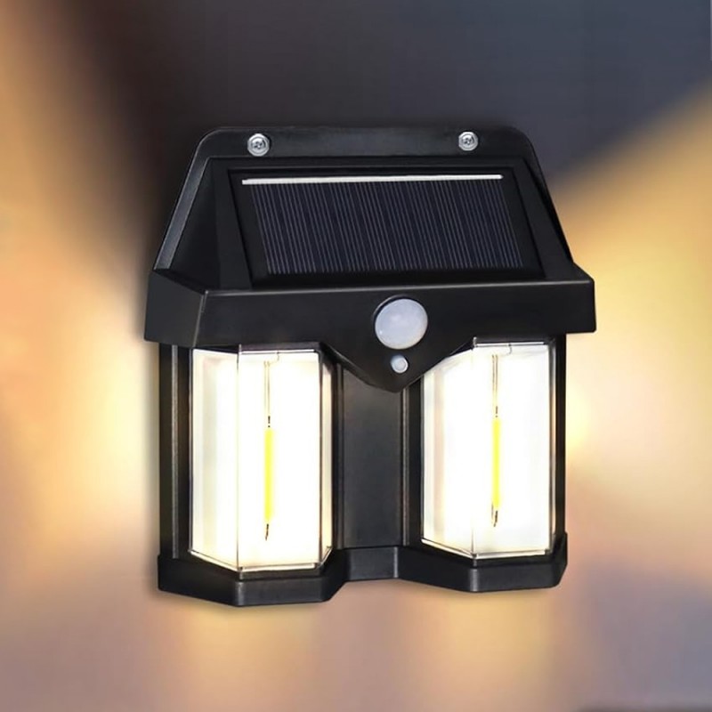 Dual Solar Sensor Lamp Wall Mounted