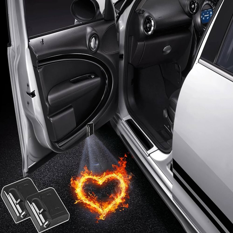 Toyota Wireless Ghost Shadow Welcome Logo LED Light Door Projectors 2 Pcs - Powered by AA Batteries ( Not included)